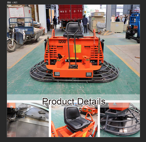 Doppelpfannen-Aufsitzhubschrauber-Glättmaschine Benzin 24 PS Betonpolierer für den Export - Product Image 3