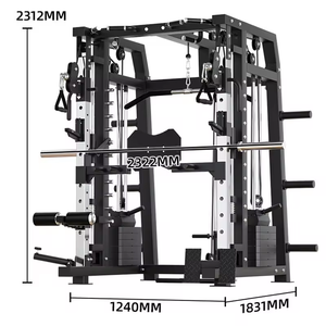 Equipo de fitness multifunción <span class=keywords><strong>Smith</strong></span> Machine Home Gym Squat Rack con pila de peso - Product Image 2