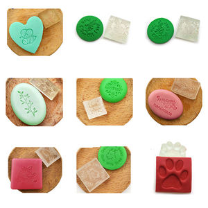 Fatto a mano in argilla acrilica sigillo di sapone timbri naturale trasparente manico con vari modelli per ufficio fai da te matrimonio o uso regalo - Product Image 6