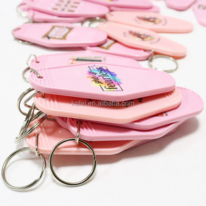 Kofei motel Móc Chìa Khóa cá nhân Tên Logo retro motel Keychain khoảng trống sáng tạo keyrings khách sạn Acrylic Keychain tùy chỉnh - Product Image 1