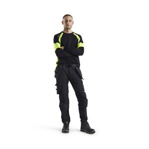 BLAKLADER - 352010309933L Camiseta de manga larga Negro/Amarillo-EAN 7330509697535 CAMISETAS Y POLOS DE TRABAJO - Product Image 3