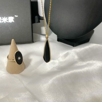 Argent sterling longue pierre noire collier bague or vermeil fabricants de bijoux bijoux de mode ensembles de bijoux en argent sterling
