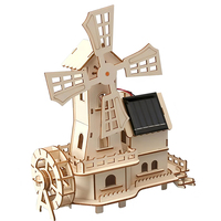 Kit de modèle de moulin à vent solaire personnalisé OKYN-G6748 OEM, jouet éducatif STEM DIY pour enfants, projet de foire scientifique avec garantie de 24 mois