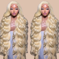 Perruque Lace Frontale 613 Blonde Cheveux Humains Bruts Ondulés Profonds Vietnamiens 13x6 HD Sans Colle