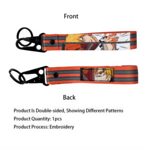 1000 Kustom Anime Eagle paruh gantungan kunci Promosi nilon pita gantungan kunci sublimasi cetak gantungan kunci sepeda motor - Product Image 5