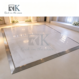 Piste de danse de mariage blanche, piste de danse de haute qualité en contreplaqué avec cadre en aluminium - Product Image 1