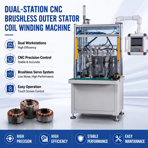 Equipo de bobinado de estator de motor sin escobillas de alta eficiencia, de doble estación, totalmente automático CNC, para bobinado exterior de estator con alambre de cobre 1 - Product Image 2