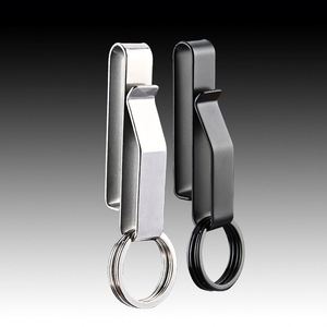 Stainless Steel Men's Waist Hanging Car <b>Key</b> <b>Chain</b> Large Size <b>Key</b> Clip Wear Belt Buckle Outdoor <b>Key</b> Rings - Product Image 3