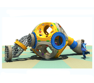 Moetry, marco de escalada para niños, parque infantil de escalada preescolar con tobogán de <span class=keywords><strong>tubo</strong></span> de plástico para guardería - Product Image 2