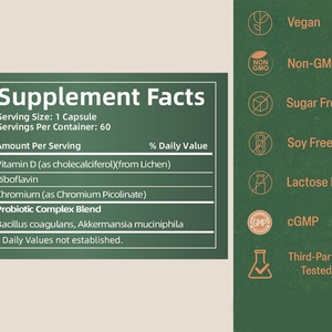 Cápsulas Probióticas Premium para el Control del Apetito, Favorecen un Peso Saludable en Adultos, Suplemento Probiótico - Product Image 6