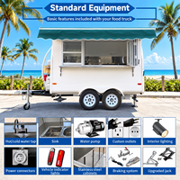 Remorque de restauration rapide mobile Etodevice de 9,8 pieds pour hamburgers, frites, hot-dogs - Fabricant de remorques alimentaires