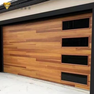 <span class=keywords><strong>Porte</strong></span> <span class=keywords><strong>de</strong></span> <span class=keywords><strong>garage</strong></span> sectionnelle automatique en verre moderne à grande vitesse en aluminium pour résidentiel, <span class=keywords><strong>isolée</strong></span> avec fenêtre - Product Image 1