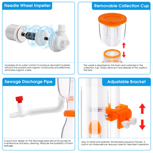 Hygger Marine Aquarium Filter Fish Tank Protein <strong>Skimmer</strong> Coral Reef Internal <strong>Mini</strong> Protein <strong>Skimmer</strong> - Product Image 5