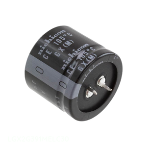 ตัวเก็บประจุแบบ Through Hole ยี่ห้อ Manufacturer Channel รุ่น CAP ALUM 390UF 20% 400V SNAP TH ความจุ 390 uF รุ่น LGX2G391MELC30 - Product Image 1