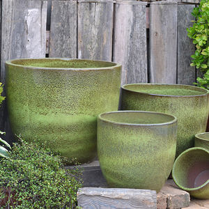 Macetas grandes de cerámica esmaltada para jardín, venta al por mayor, macetas de cerámica para orquídeas - Product Image 5