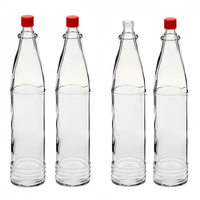 Botol Tabasco Kaca Bening Murah 5oz 150ml Botol Saus Pedas Kaca Woozy Dengan Tutup Plastik