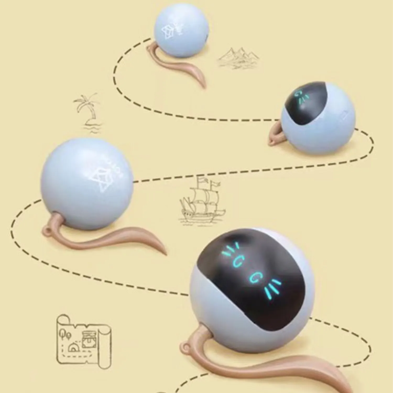 automatischer intelligenter katzen-spielzeug-springball selbst interaktiv elektrisch rotierend usb katzen-spielzeug-roll-springball für haustier katze hund