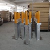 Prix d'usine KVS, certificat CE, poteau de sécurité télescopique manuel, bornes de stationnement rétractables pour allée, prix des bornes de sécurité
