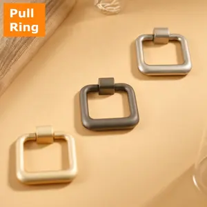 Handle and <strong>Knob</strong> Kosin China CX916 Furniture <strong>Door</strong> <strong>Knobs</strong> Vintage Style Ring Annular Retro Wardrobe Cabinet Drawer Handles - Product Image 2