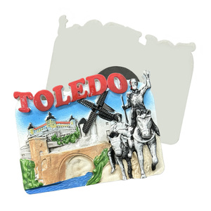 Imán de Resina Personalizado de <span class=keywords><strong>Toledo</strong></span>, España, Recuerdo Turístico 3D - Product Image 2