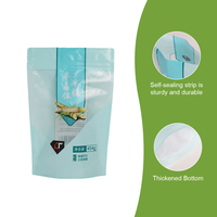 Sachet d'emballage alimentaire haute barrière pour thé, café, bonbons et snacks, faible MOQ, taille personnalisée, pochette verticale avec fermeture éclair