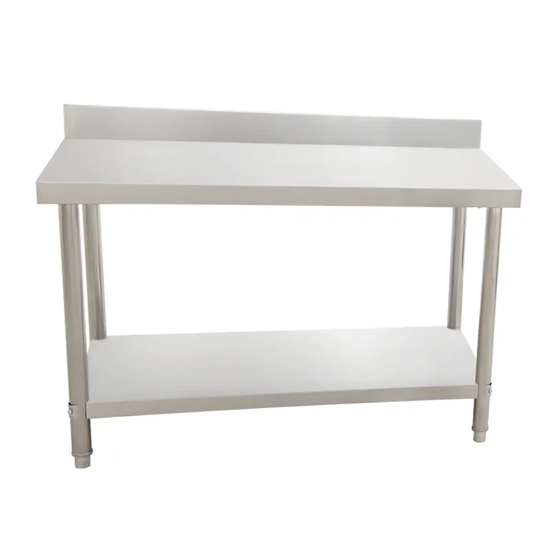 High Quality 304 Stainless Steel Kitchen Prep Work Table For Commercial