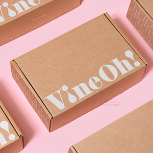Hộp Giấy Kraft Vận Chuyển Bưu Phẩm Hộp Thư Vận Chuyển Thân Thiện Với Môi Trường Tùy Chỉnh Để Đóng Gói Rượu Vang - Product Image 1