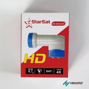 Highfly OEM <span class=keywords><strong>StarSat</strong></span> 2000 ACE TV por satélite de alta ganancia de banda KU TWIN LNB - Product Image 2