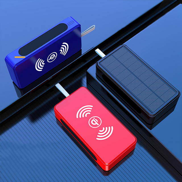 Hot Selling Products Portable Solar Energy Mobile Power Supply Solar Mobile Charger Power Bank Wireless Charging