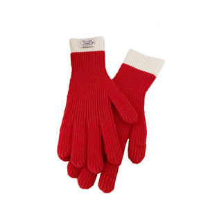 Automne hiver gants mitaines couleur unie doigt laine écran tactile corée du sud noël tricoté gants extérieur chaud gants - Product Image 5