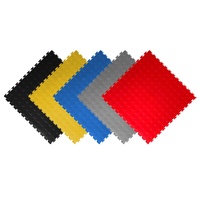 Baldosas modulares de PVC entrelazadas fáciles de instalar, suelos de vinilo de plástico para garajes, solución de proyecto diseñada gráficamente