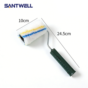 4/6/8/9 Inch Short Handle <b>Paint</b> Roller Long Bristle Roller for Latex <b>Paint</b> Waterproof Coating Efficient Painting for Walls - Product Image 5