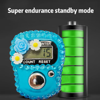Contador Digital de Dedos Diamond, Tasbih Digital con Hebilla Ajustable, Contador Electrónico, Contador LCD para Musulmanes que Rezan