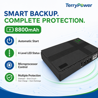 Baterai Lithium 8800mAh Mini DC UPS untuk Router, CCTV, Modem, dan Sistem Keamanan
