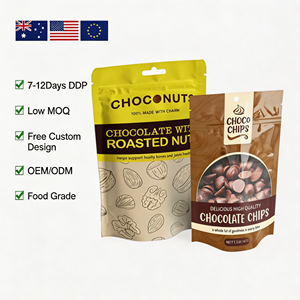 Custom Biodegradable Moisture Proof Mylar <b>Bag</b> Food Grade Ziplock Stand Up Pouch <b>Packaging</b> <b>Bag</b> with Window Low MOQ OEM ODM - Product Image 1