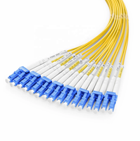 Cordon de brassage fibre optique AIXTON personnalisé MPO/MTP UPC 8/12/16/24 fibres OS2 OM3/OM4/OM5 LSZH A/B/C à faible perte 0.35dB pour données 5G