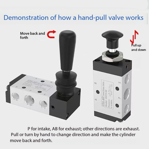 Пневматический ручной клапан 4H210-08, двухпозиционный пятиходовой регулирующий клапан для воздуха 4R210 - Product Image 2