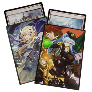 Arte personalizado impreso MTG 66x91mm tamaño <span class=keywords><strong>Yugioh</strong></span> 63x90mm fundas para tarjetas lindo Anime Girl estampado fundas para tarjetas - Product Image 4