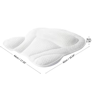 Morbido impermeabile 4D Air Mesh cuscino da bagno per la casa Spa supporto ergonomico per la schiena e il collo con 6 forti ventose - Product Image 6