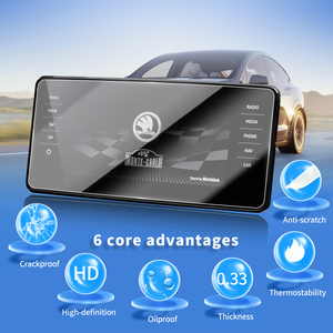 Autocollants de voiture, protection d'écran numérique Carplay, film protecteur en verre trempé, accessoires de véhicule pour <span class=keywords><strong>SKDOA</strong></span> FABIA 2026 - Product Image 2
