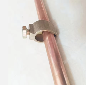 Abrazadera de varilla de tierra de aleación de cobre tipo bellota con conector de varilla de puesta a tierra con perno para puesta a tierra eléctrica y protección contra rayos - Product Image 4