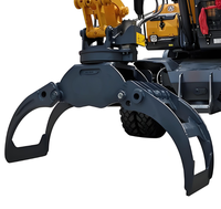 Excavator Hidrolik Multi-lobe Hemat Energi Efisiensi Tinggi, Penjepit Kayu Kapasitas 0.5-5m untuk Pemuatan Kayu Gelondongan, Mineral, dan Sampah