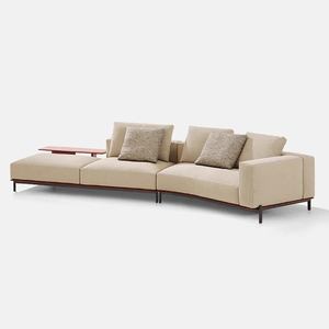 Sofá Seccional en Forma de L de Cuero Genuino Hecho a Medida, Diseño Moderno, MOQ Pequeño de 1 Pieza, Muebles de Lujo - Product Image 3