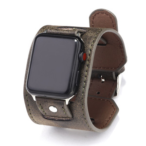 Cinturino in pelle larga per orologio da polso per <span class=keywords><strong>Apple</strong></span> Watch Band 38 40 41 42 44 45 49 Mm per Iwatch serie 8 7 6 5 4 3 2 1 - Product Image 6