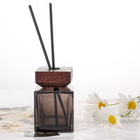 Bouteille en verre noir de 50 ml et 100 ml pour peinture, diffuseur d'huiles essentielles, flacon rechargeable pour cosmétiques