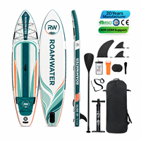 Planche de paddle gonflable en drop stitch pour la vente en gros, avec plateforme large, idéale pour l'entraînement physique et le paddle de loisirs