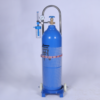Cylindre d'oxygène médical portable de 2L, 4L, 6L pour les premiers secours, les soins à domicile et l'alimentation en oxygène des ambulances
