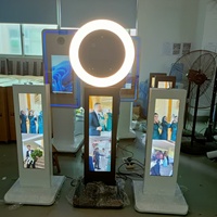 Photobooth iPad avec écran LCD personnalisable pour vidéo et photos, idéal pour les fêtes et les selfies - Services Photobooth (Entrepôt USA/Royaume-Uni)