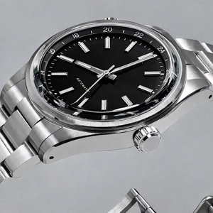 Reloj Mecánico Negro con Movimiento Miyota 9039 para Hombre, Caja de Acero Inoxidable Sólido 316L, Correa con Logotipo Personalizado, Esfera de 38MM, Reloj Automático - Product Image 3