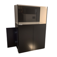 Nouveau modèle d'aquarium en verre pour récif corallien d'eau salée avec boîtier d'alimentation et zone de débordement ultra-mince - Personnalisable pour salon